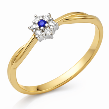 Pierścionek zaręczynowy z cyrkoniami 