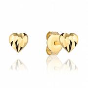 Kolczyki złote serca diamentowane FUG7-4-K01154-2