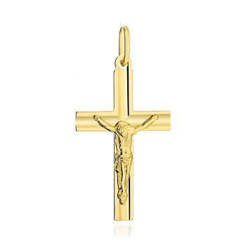 Złoty krzyżyk wizerunek Pana Jezusa FUG4-C00138-585