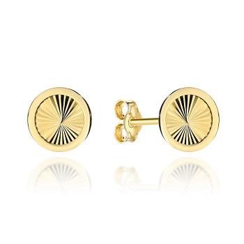 Kolczyki złote diamentowane kółka FUG7-K01622-375