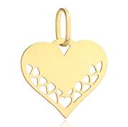Zawieszka złota serce serduszko ażurowe FUG6-Z00251-585
