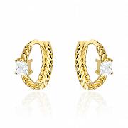 Kolczyki złote kółeczka z cyrkoniami FUG7-3-K01574-2