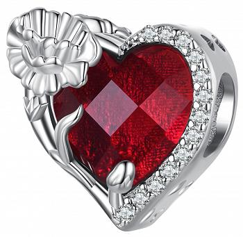 Charms Czerwone serce nieskończoność FUG0966