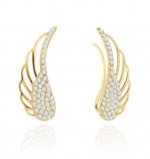 Kolczyki złote nausznice skrzydła anioła FUG7-16-K00207-2