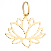 Zawieszka/charms złoty kwiat lotosu FUG6-25-Z00366-2