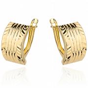 Kolczyki złote diamentowane na angielskim zapięciu FUG7-25-K00915-2