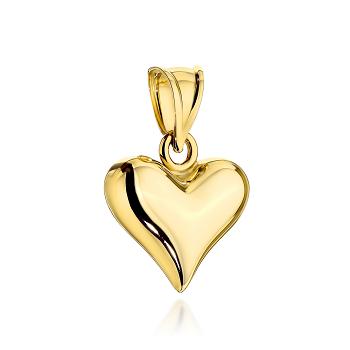 Zawieszka złota gładkie serce FUG6-Z00652-585