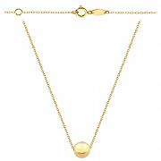 Naszyjnik złoty celebrytka z jedną kulką FUG3-17-N00328-2