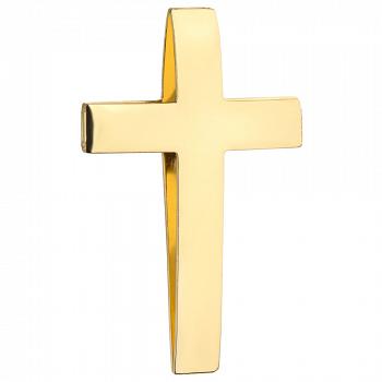Złoty krzyżyk gładki przewlekany FUG4-15-C00034-2