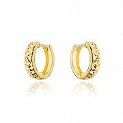 Kolczyki złote kółka diamentowane FUG7-25-K01185-2