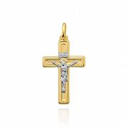 Złoty krzyżyk z wizerunkiem ukrzyżowanego Jezusa FUG4-15-C00094-2