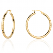 Kolczyki złote koła diamentowane FUG7-17-K01072-2