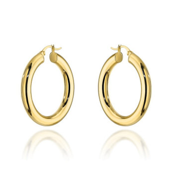 Kolczyki złote koła 3,5 cm FUG7-34-K01469-2