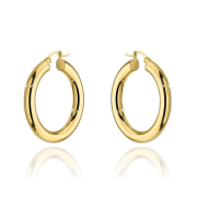 Kolczyki złote koła 3,5 cm FUG7-34-K01469-2