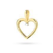Zawieszka z żółtego złota z brylantem 0.05 ct FS025-585-B0.05