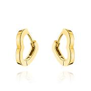 Kolczyki złote kontur serca FUG7-K01778-585