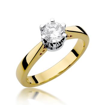 Pierścionek zaręczynowy z brylantem 1.00 ct