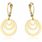 Kolczyki złote trzy ringi FUG7-20-K00873-2