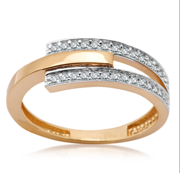 Pierścionek z cyrkoniami ZEB8491