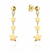Kolczyki złote trzy gwiazdki FUG7-25-K00559-2