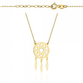 Naszyjnik złoty łapacz snów FUG3-34-N00558-2