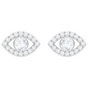 Kolczyki SWAROVSKI • Luckily Evil Eye Pierced Earrings, White, Rhodium plating 5377741