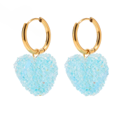 Kolczyki blue candy heart FUGJDE0202029-BL