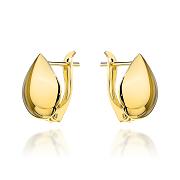 Kolczyki złote szerokie łezki na angielskim zapięciu FUG7-K01769-585