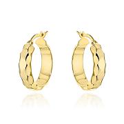 Kolczyki złote diamentowane kółka FUG7-K01739-585