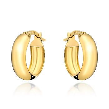 Kolczyki złote szerokie kółka FUG7-17-K00730-2