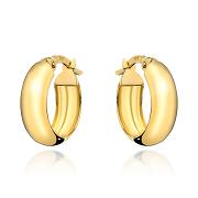 Kolczyki złote szerokie kółka FUG7-17-K00730-2