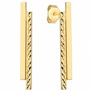 Kolczyki złote prostokąty duże FUG7-17-K00740-2