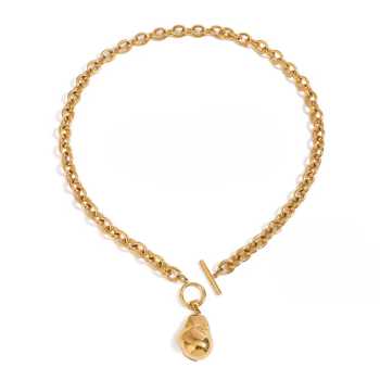 Naszyjnik stal szlachetna kropla FUGJDN0112034