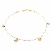 Bransoletka celebrytka złota serduszka FUG901D-4052C