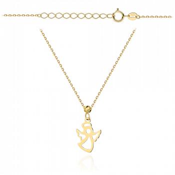 Naszyjnik złoty z aniołkiem FUG3-34-N00587-2