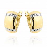 Kolczyki z dwukolorowego złota FUG7-25-K00610-2