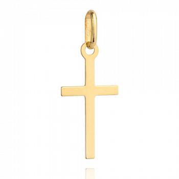 Złoty krzyżyk klasyczny gładki FUG4-15-C00096-2