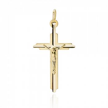 Złoty krzyżyk z wizerunkiem Jezusa FUG4-9-K0001-2