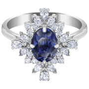 Pierścionek SWAROVSKI • Palace Motif Ring, Blue, Rhodium plated 5513211 