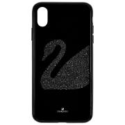Etui SWAROVSKI • Swan Fabric Smartphone case with integrated Bumper, iPhone® XS Max, Black 5474752