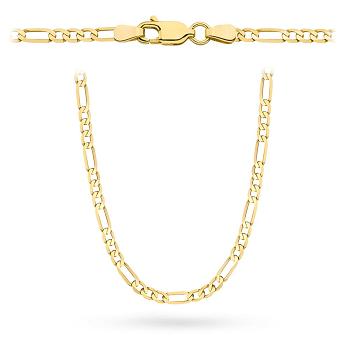 Złoty łańcuszek Figaro 50 cm FUGAN20