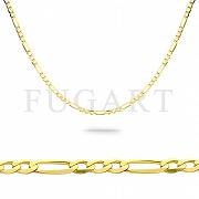 Złoty łańcuszek Figaro 50 cm FUGAN20