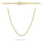 Naszyjnik złoty delikatne diamentowane owale FUG3-38-N00597-2