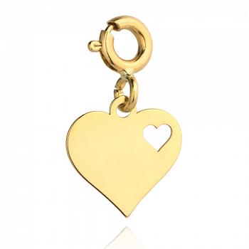 Zawieszka złota charms serce FUG6-20-Z00247-2
