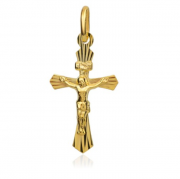 Złoty krzyżyk z wizerunkiem Jezusa FUG4-15-C00017-2