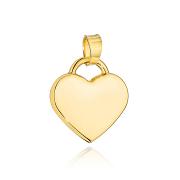 Zawieszka złota gładkie serce średnie FUG6-Z00669-585