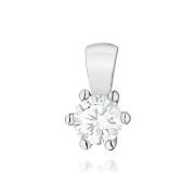 Zawieszka z białego złota z diamentem laboratoryjnym FZ222-B585-LD0.30