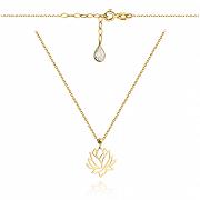 Naszyjnik złoty kwiat lotosu FUG71DF-139D0