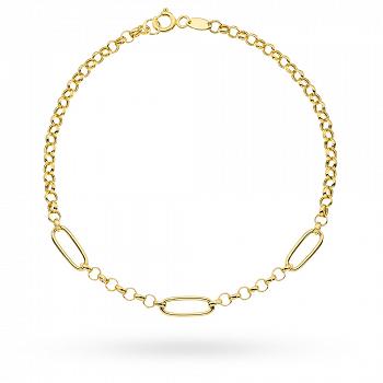 Bransoletka złota splot rolo i ogniwa FUG2-31-B00926-2