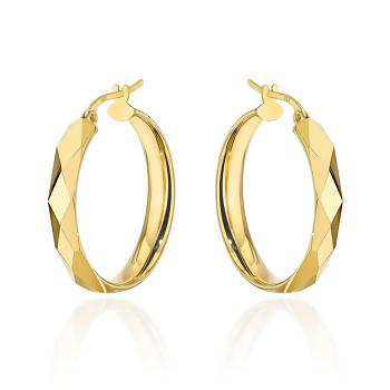 Kolczyki złote kółka diamentowane 1,9cm FUG7-K01737-585